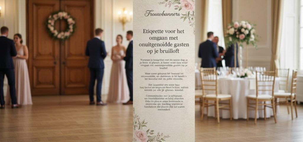 etiquette-voor-het-omgaan-met-1-488 Welkomstbord Etiquette voor het omgaan met onuitgenodigde gasten op je bruiloft.