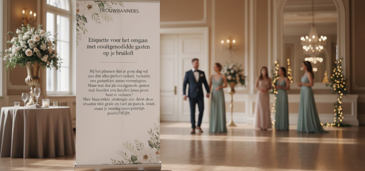 Etiquette voor het omgaan met onuitgenodigde gasten op je bruiloft