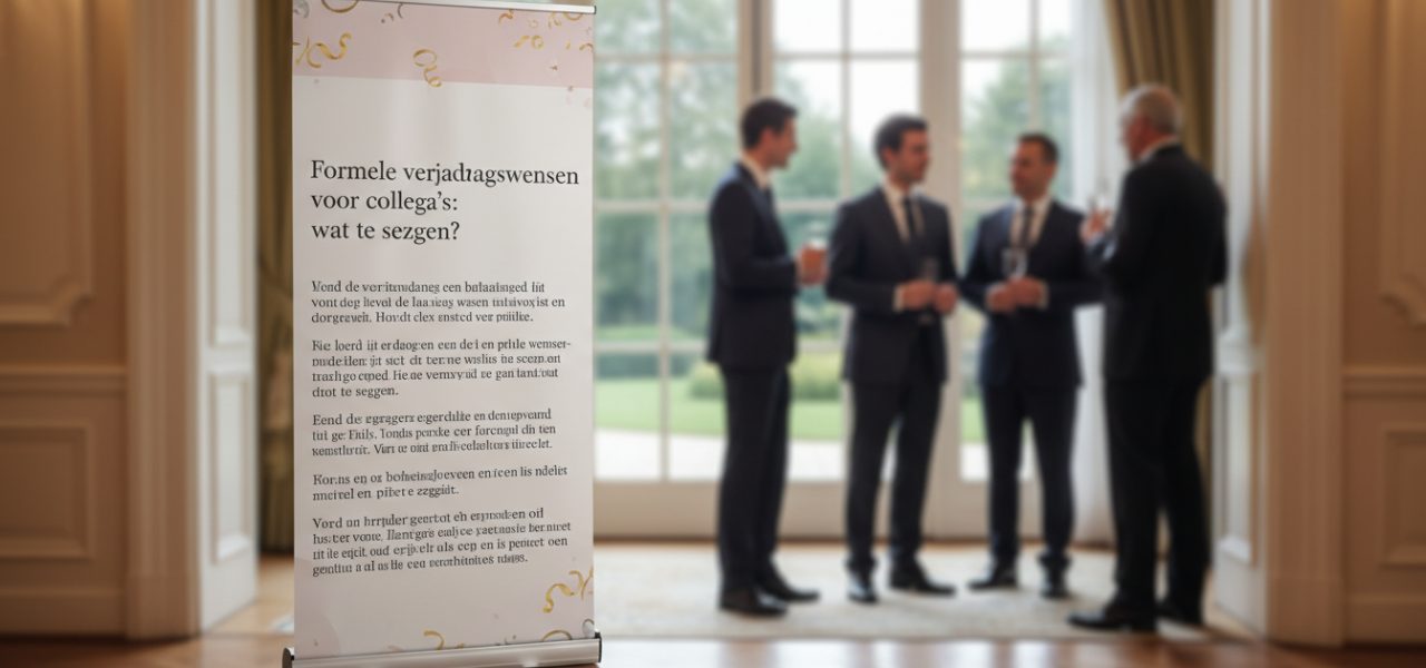 Formele verjaardagswensen voor collega's: wat te zeggen?