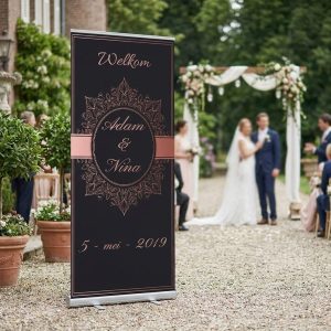 Glossy Red Flowers welkomstbord welkomstbord bruiloft - uitgelichte productfoto