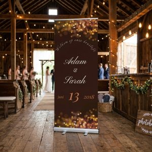Golden rain welkomstbord bruiloft - uitgelichte productfoto