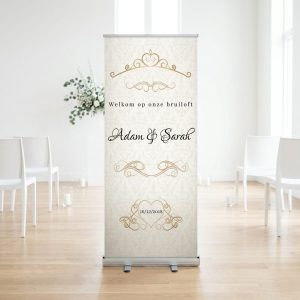 Golden Vintage welkomstbord bruiloft - uitgelichte productfoto