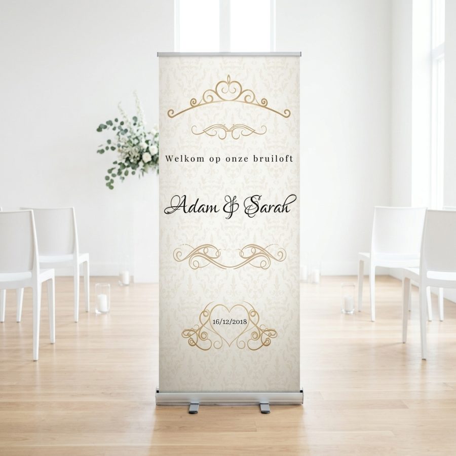 Golden Vintage welkomstbord bruiloft - uitgelichte productfoto