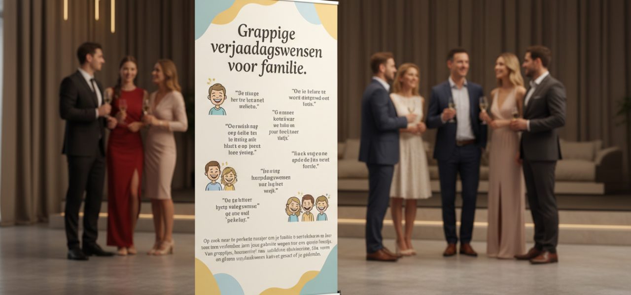 Grappige verjaardagswensen voor familie. Op zoek naar de perfecte manier om je familie te laten schaterlachen op hun verjaardag? Grappige verjaardagswensen voor familie zijn jouw geheime wapen voor een onvergetelijk feestje. Van grappige kaartjes, humoristische quotes tot hilarische berichten, elke vorm van verjaardagswens kan een glimlach toveren op het gezicht van je geliefden. Of…