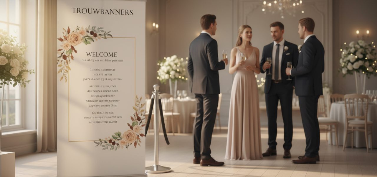 Personaliseer je bruiloft met Trouwbanners