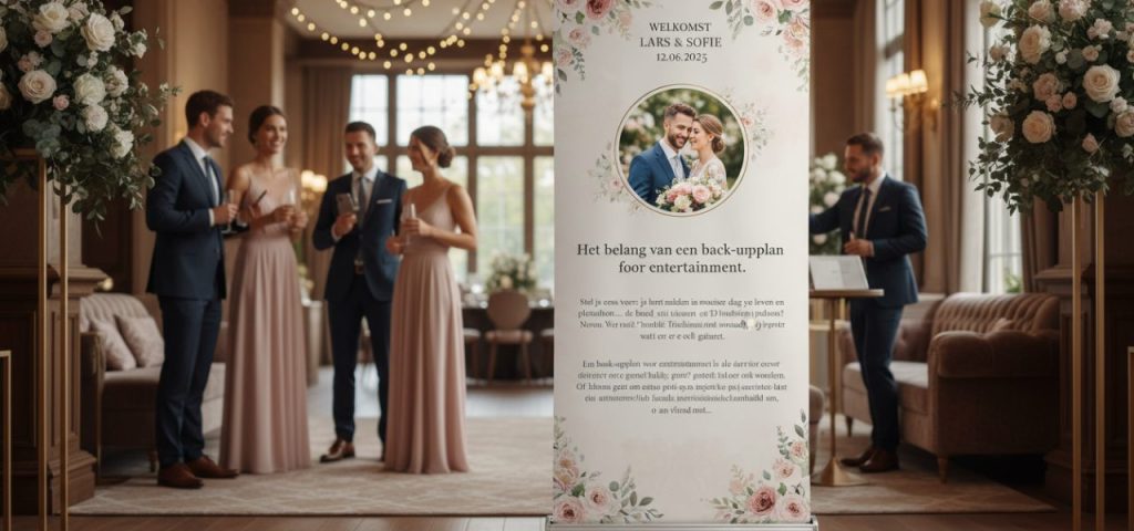 Welkomstbord ﻿Het belang van een back-upplan voor entertainment.​