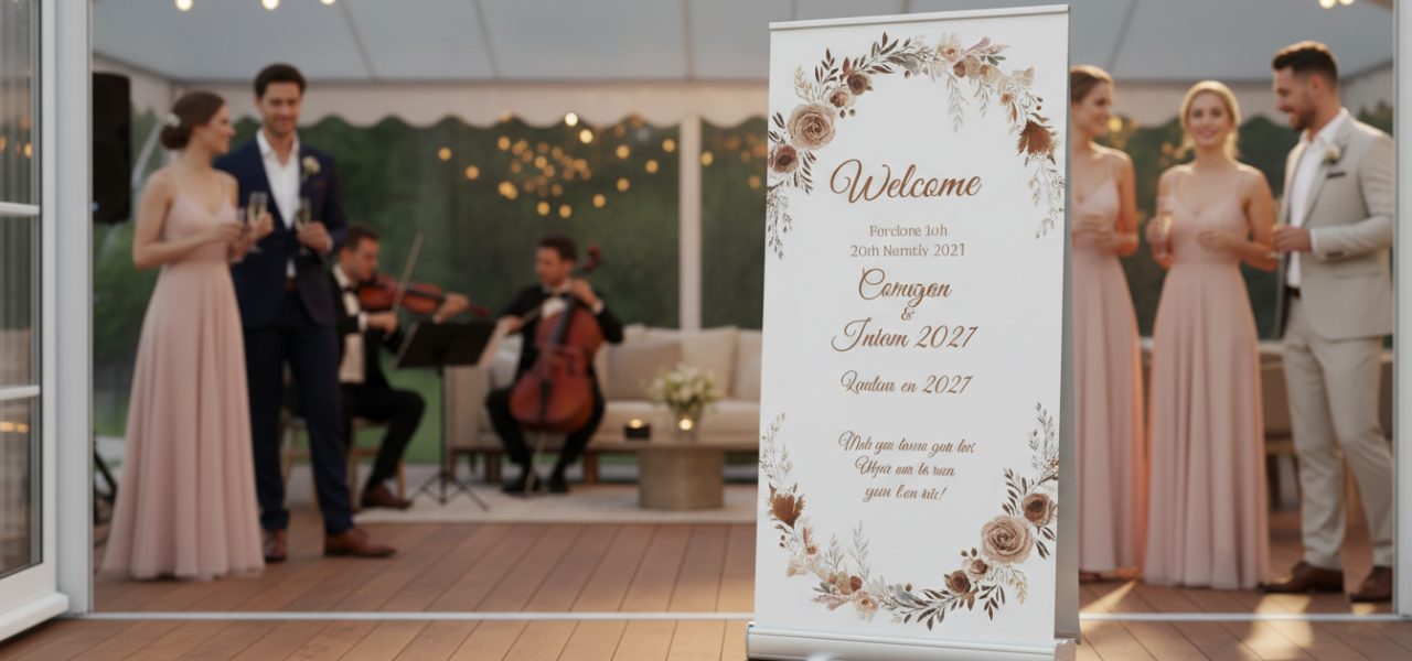 Rol van welkomstborden op je bruiloft