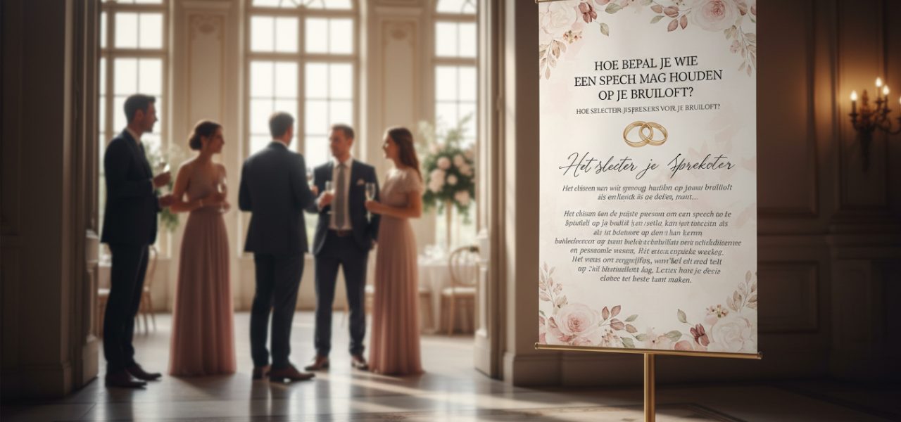 Hoe selecteer je sprekers voor je bruiloft?