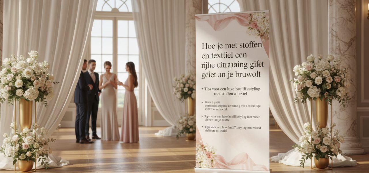 Tips voor een luxe bruiloftsstyling met stoffen en textiel