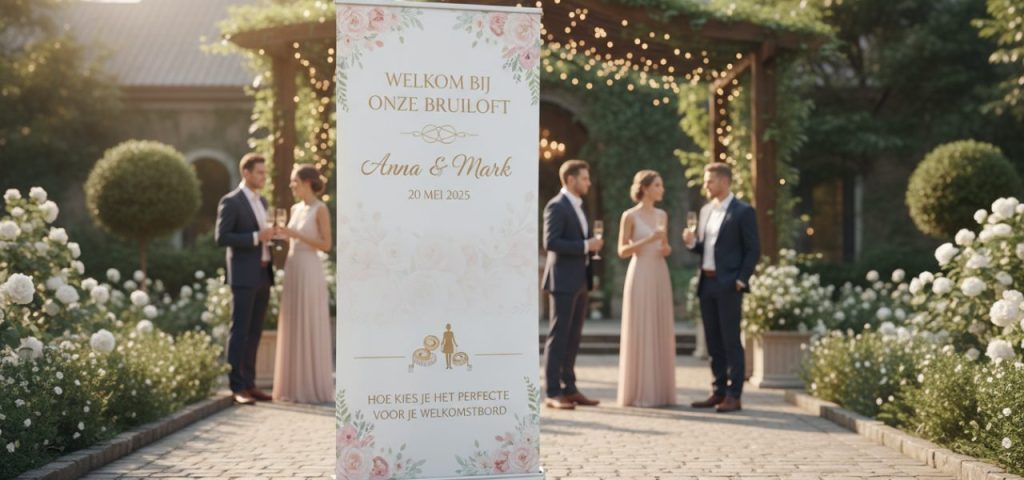 Welkomstbord Hoe kies je het perfecte formaat voor je bruiloftswelkomstbord