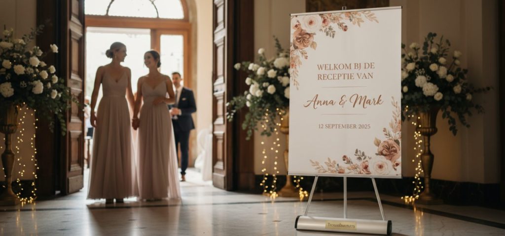 Welkomstbord Hoe kies je het perfecte welkomstbord voor jouw receptie