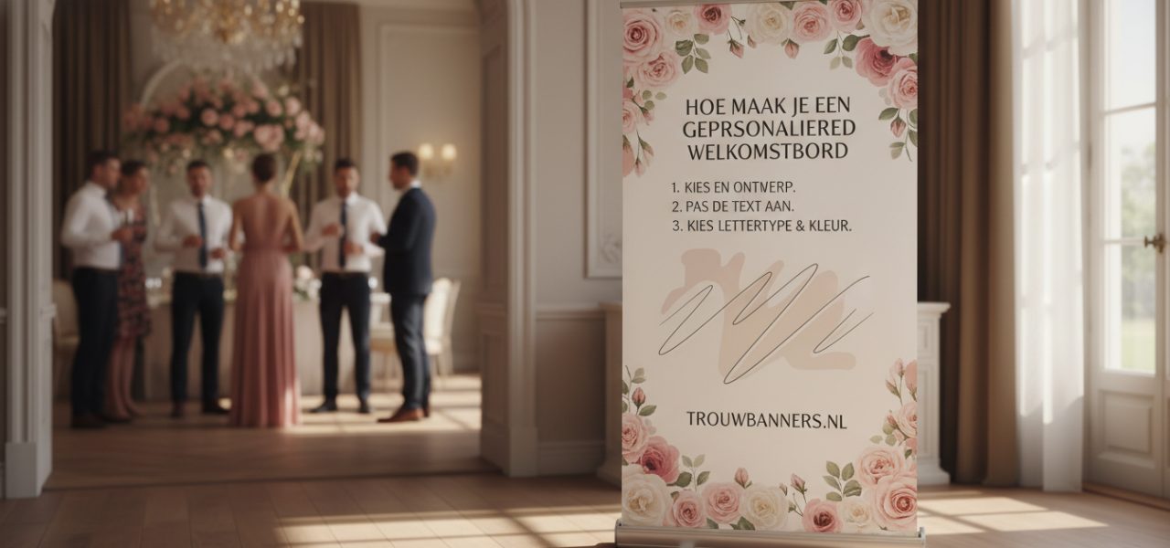 Stappen om jouw persoonlijke welkomstbord te maken