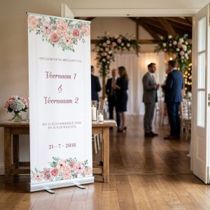 Hortensia welkomstbord bruiloft - uitgelichte productfoto