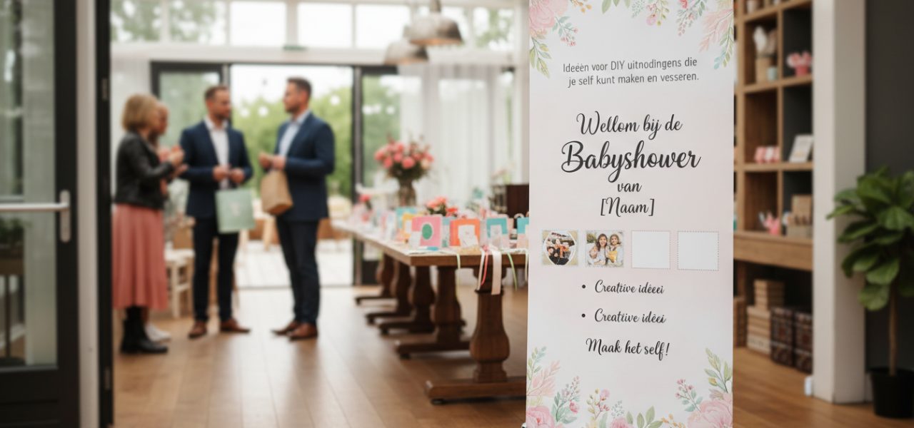 Ideeen voor DIY uitnodigingen voor je babyshower