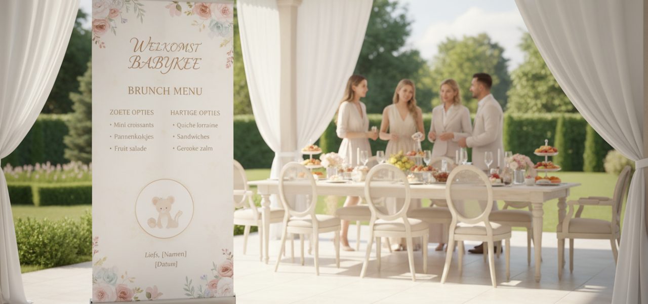 Personaliseer je babyshower met een uniek welkomstbord