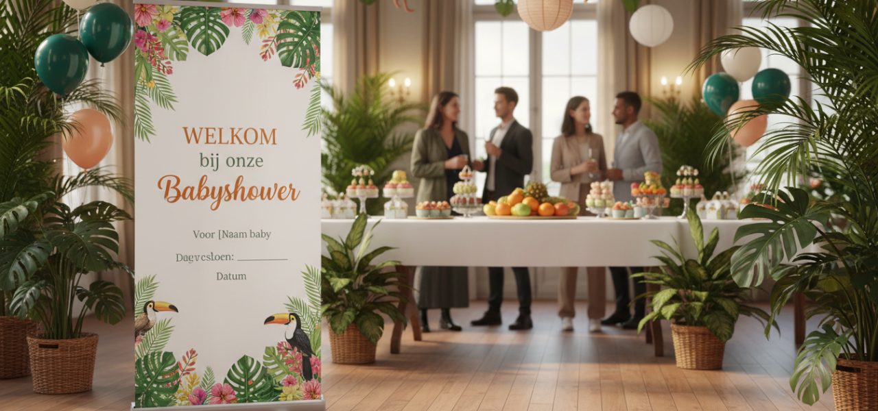 Ideeen voor een jungle-thema babyshower