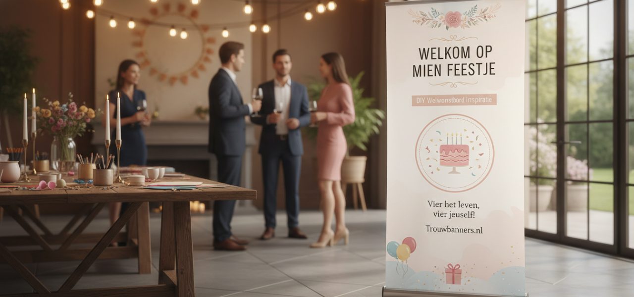 Welkomstbord Inspiratie voor DIY welkomstborden voor volwassen verjaardagen