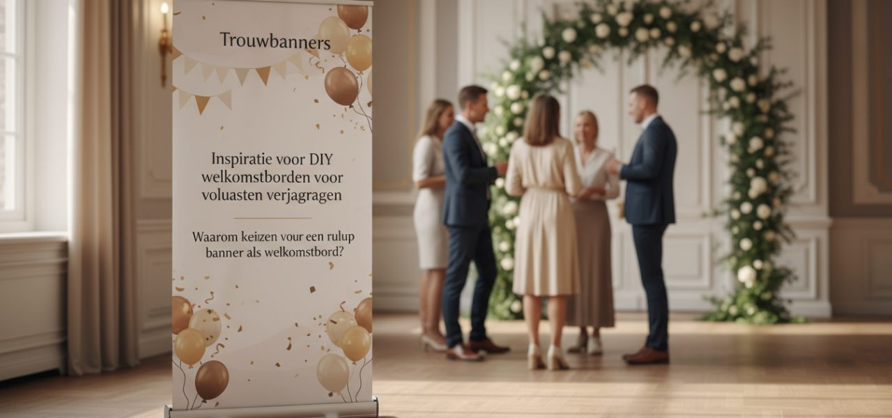 Waarom kiezen voor een rollup banner als welkomstbord?
