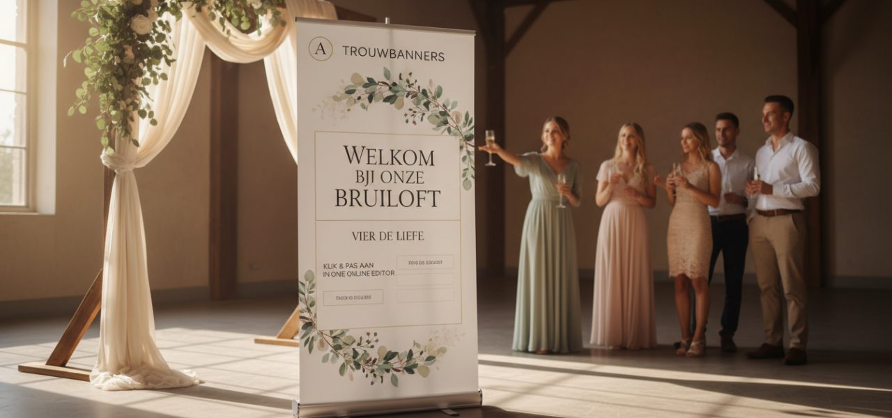 Personaliseer je welkomstbord met onze online editor