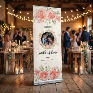 Logo korting LustreVows welkomstbord bruiloft - uitgelichte productfoto