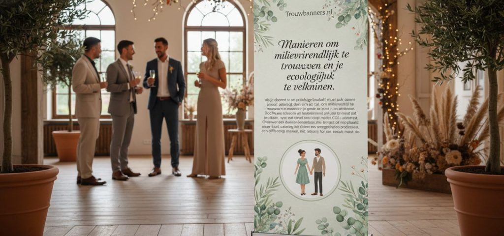 manieren-om-milieuvriendelijk-te-trouwen-1-656 Welkomstbord Manieren om milieuvriendelijk te trouwen en je ecologische voetafdruk te verkleinen.