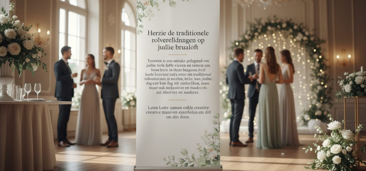 Herzie de traditionele rolverdelingen op jullie bruiloft