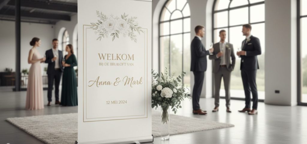 Welkomstbord Minimalistische en elegante welkomstborden voor moderne bruiloften