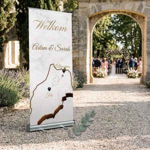 Moroccan Distance Banner welkomstbord bruiloft - uitgelichte productfoto