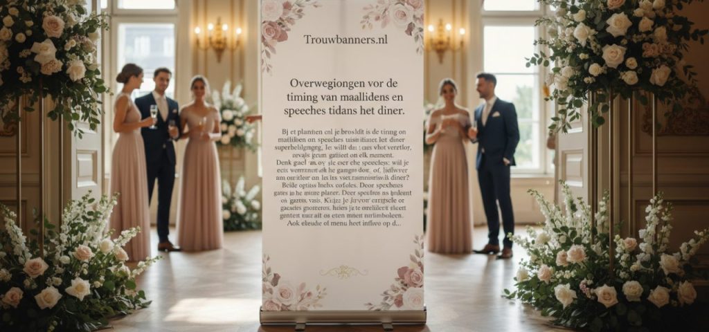 overwegingen-voor-de-timing-van-1-224 Welkomstbord Overwegingen voor de timing van maaltijden en speeches tijdens het diner.