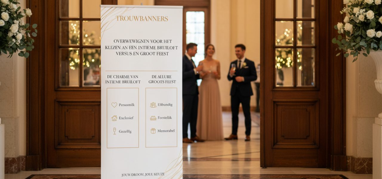 De charme van een intieme bruiloft vs. de allure van een groots feest