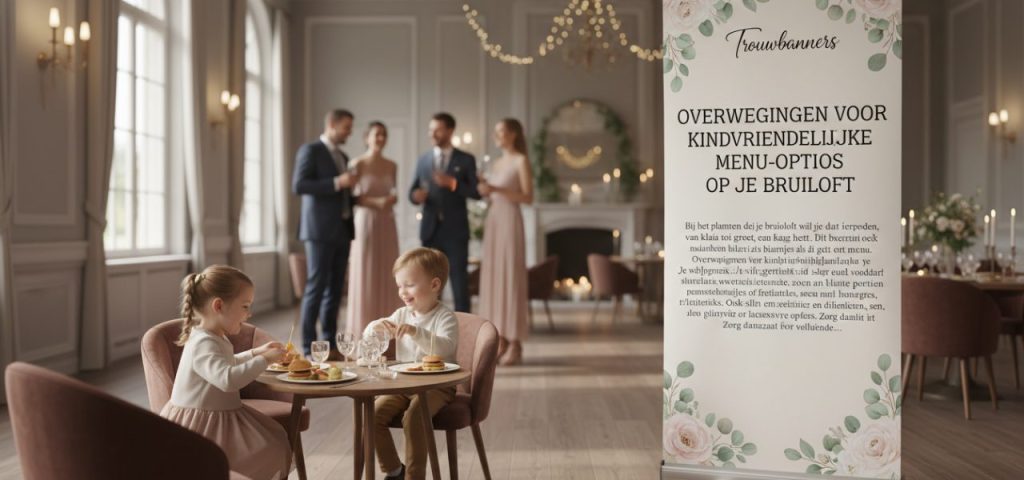 overwegingen-voor-kindvriendelijke-menu-opties-1-486 Welkomstbord Overwegingen voor kindvriendelijke menu-opties op je bruiloft.