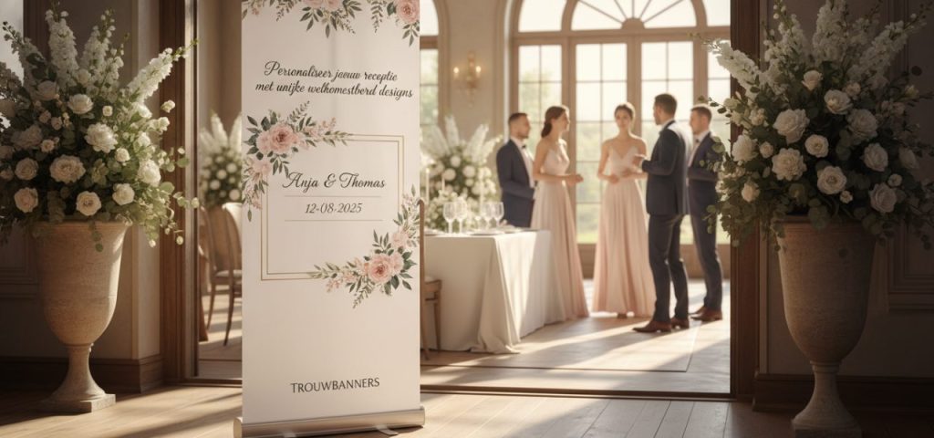 Welkomstbord Personaliseer jouw receptie met unieke welkomstbord designs