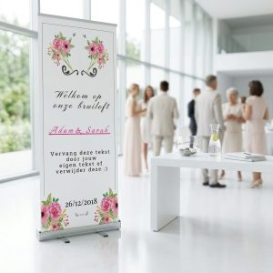 Pink Vintage welkomstbord bruiloft - uitgelichte productfoto