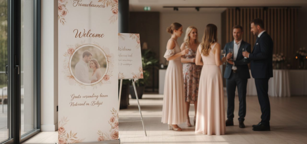 Waarom een welkomstbord van Trouwbanners de perfecte keuze is