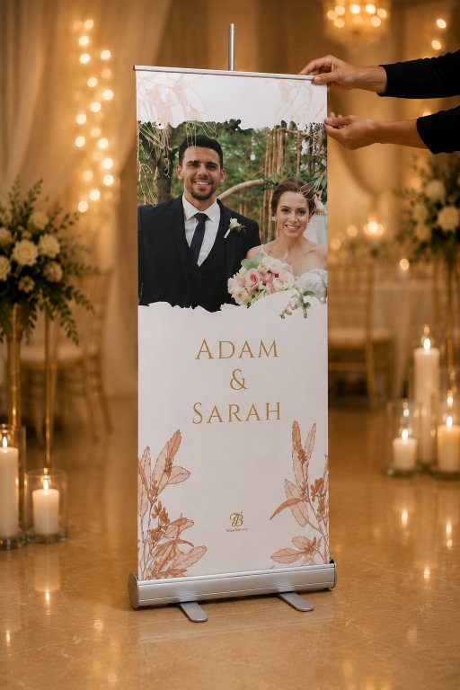 stap2 Olive – Trouwbanner (picture) welkomstbord welkomstbord bruiloft - sfeerfoto feestlocatie