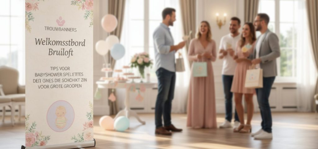 tips-voor-babyshower-spelletjes-die-1-946 Welkomstbord Tips voor babyshower spelletjes die geschikt zijn voor grote groepen.