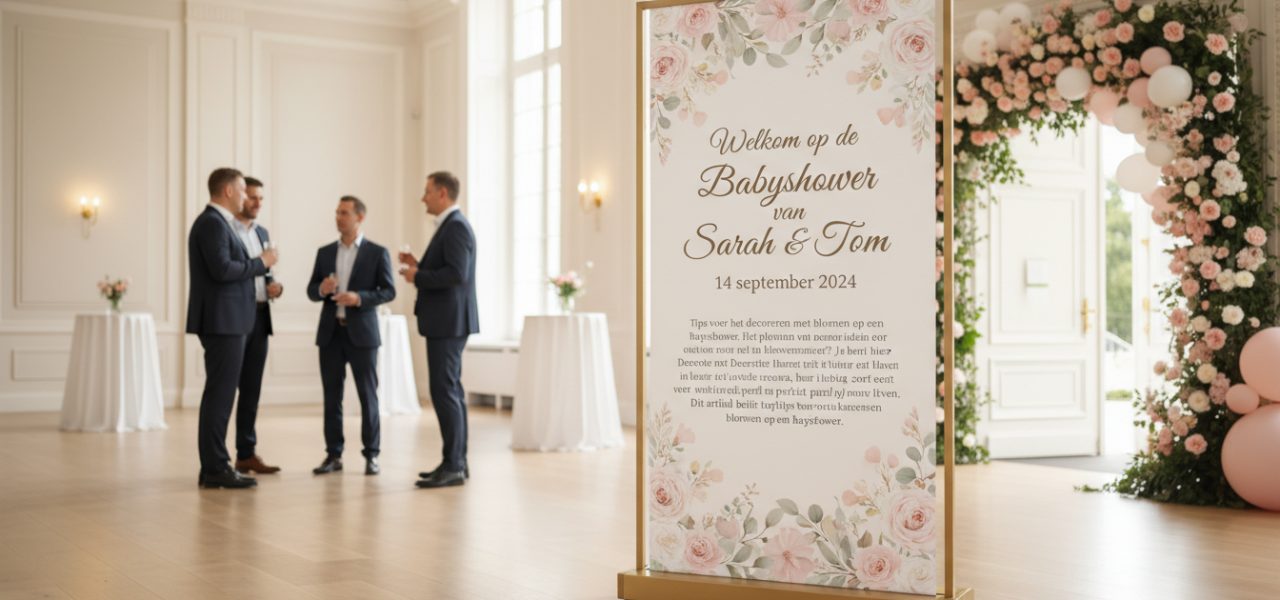 Babyshowerbanners Het plannen van een babyshower en op zoek naar ideeën om met bloemen te decoreren? Je bent hier aan het juiste adres! Decoratie met bloemen brengt niet alleen kleur en leven in elke ruimte, maar zorgt ook voor een vrolijke sfeer die perfect past bij de viering van nieuw leven.…