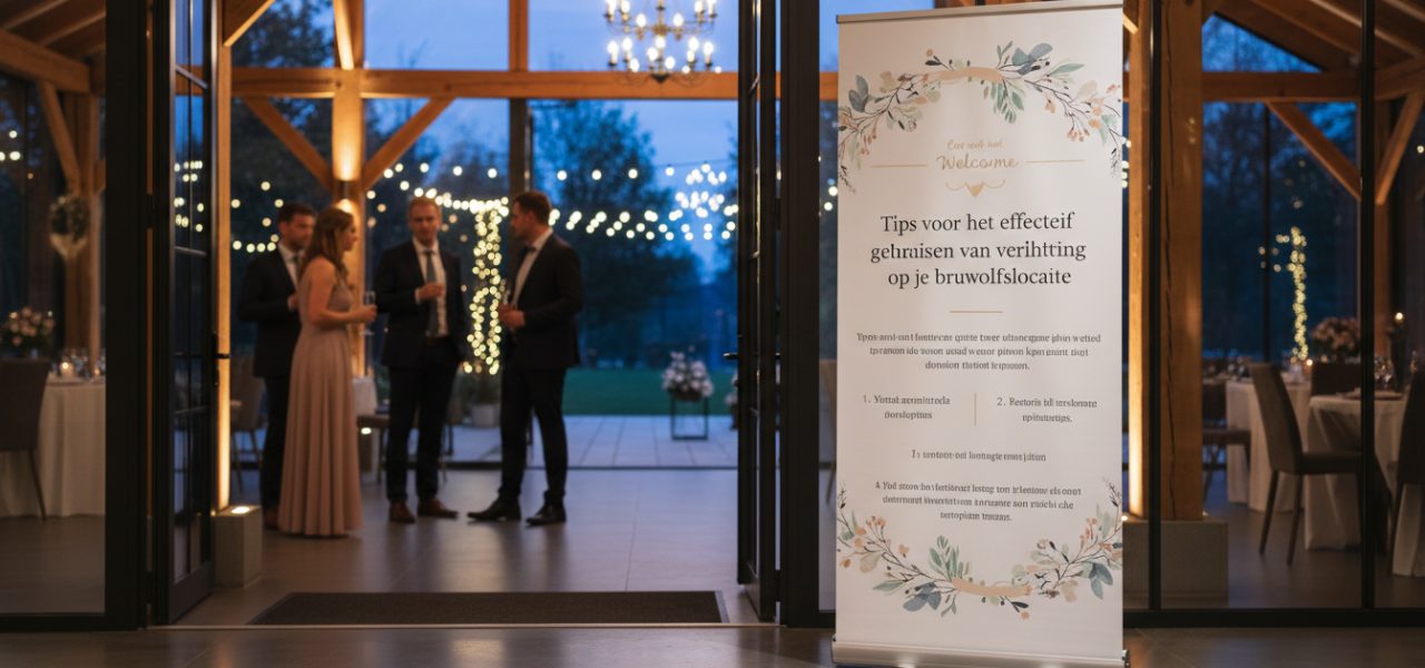 Tips voor het effectief gebruiken van verlichting op je bruiloftslocatie