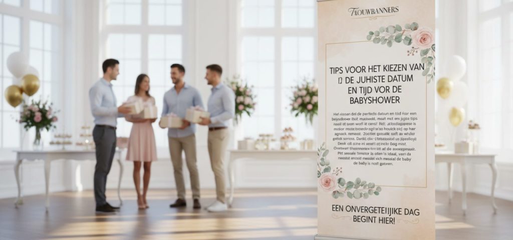 Welkomstbord ﻿Tips voor het kiezen van de juiste datum en tijd voor de babyshower.​