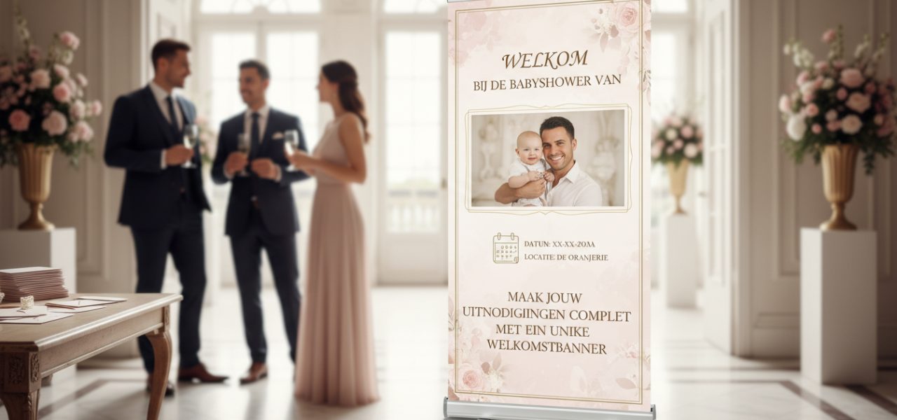 Maak jouw uitnodigingen compleet met een unieke welkomstbanner