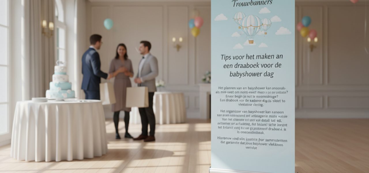 Tips voor het maken van een draaiboek voor de babyshower dag