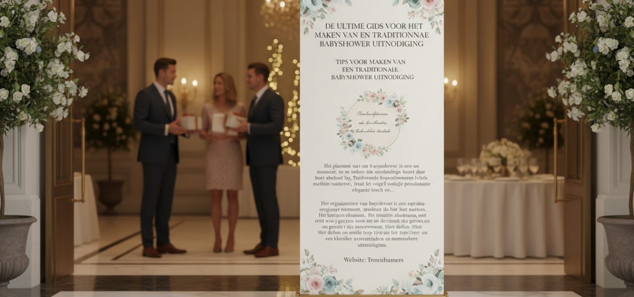 De ultieme gids voor het maken van een traditionele babyshower uitnodiging