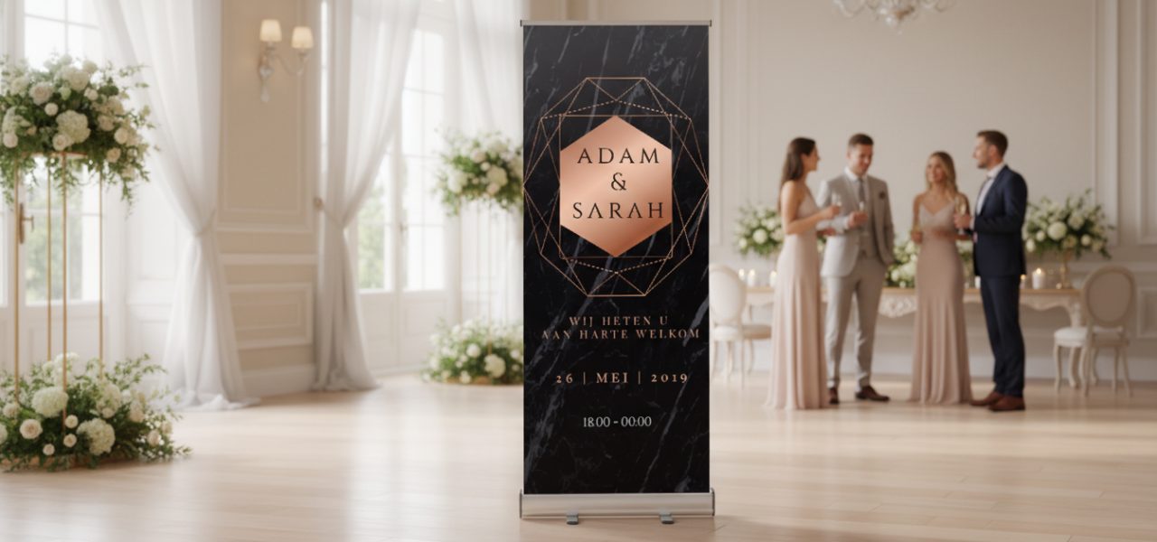 Trouwbord eigen ontwerp Waarom je kiest voor Trouwbanners