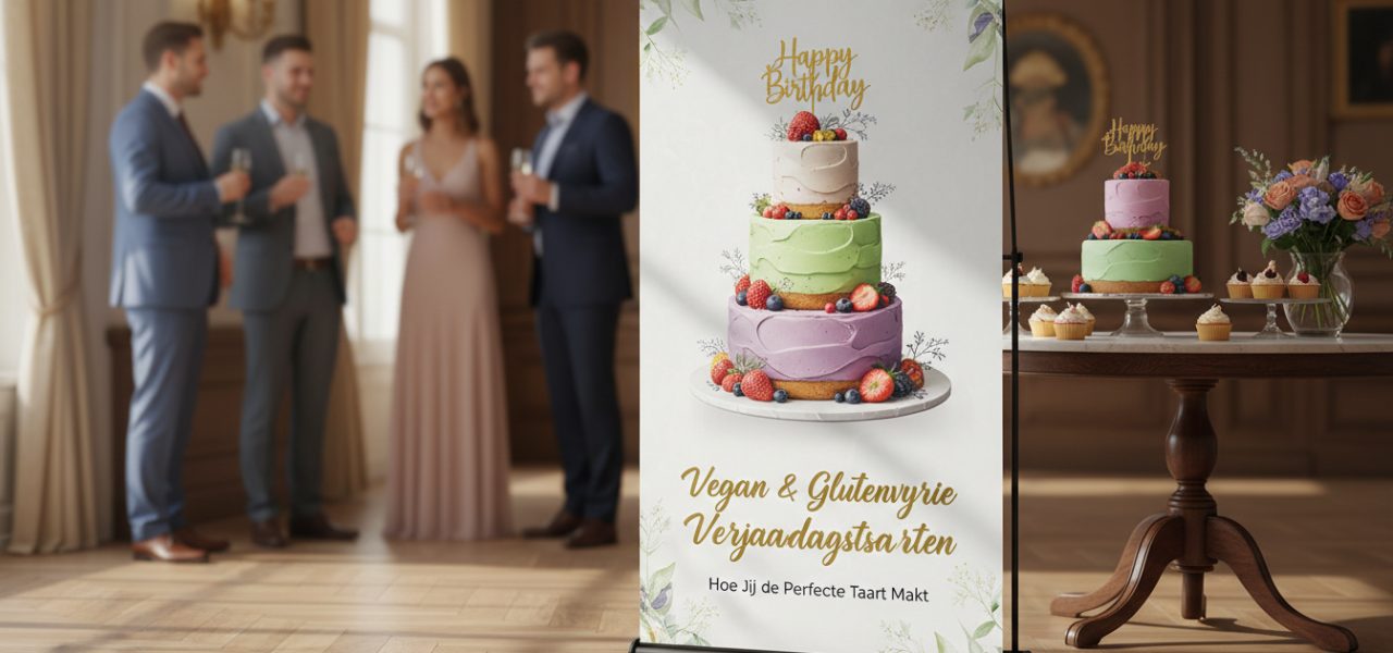 Hoe jij de perfecte vegan en glutenvrije verjaardagstaart maakt