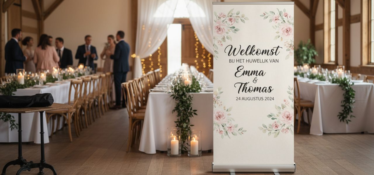 Voordelen van rollup banners als welkomstborden