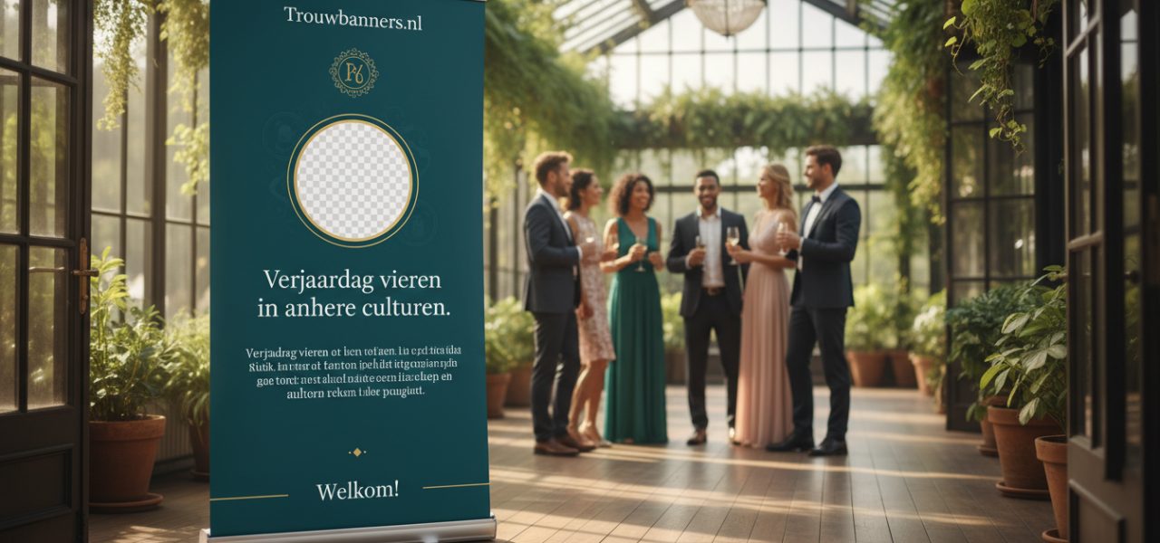 Het perfecte welkomstbord voor een culturele verjaardagsviering