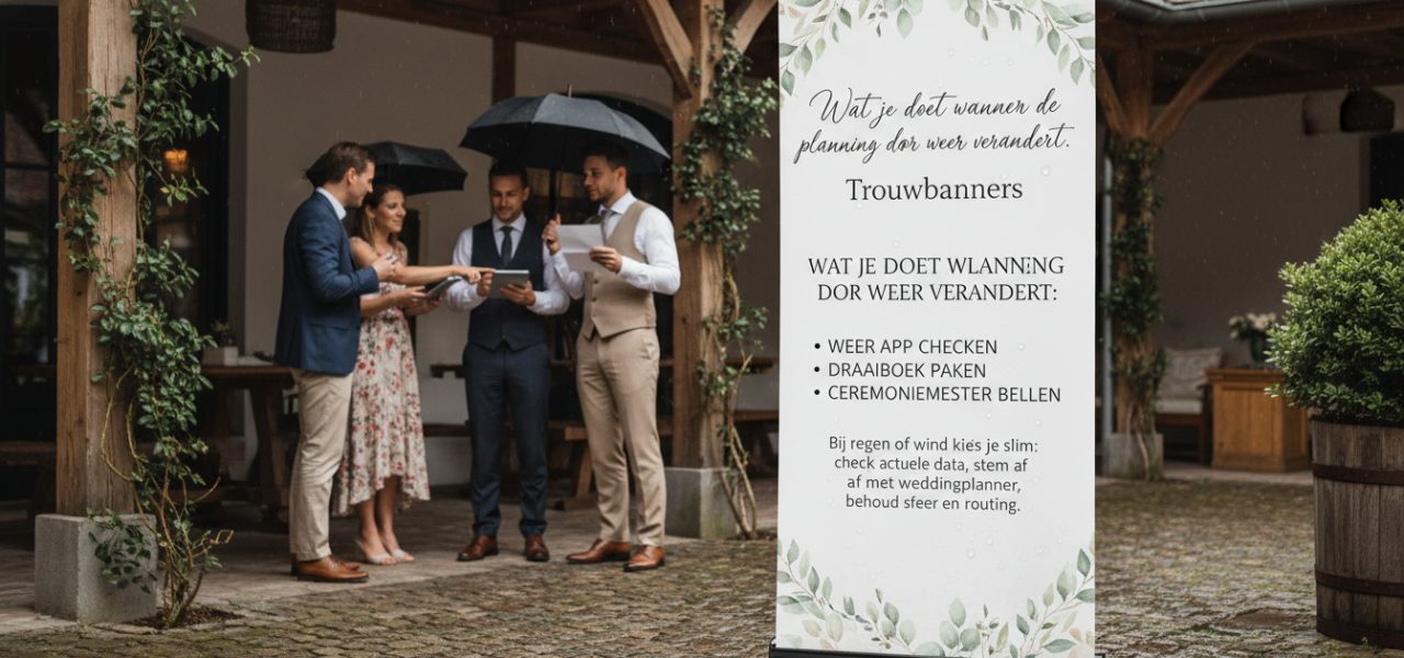 Wat je doet wanneer de planning door weer verandert. Wat je doet wanneer de planning door weer verandert: definitie en context