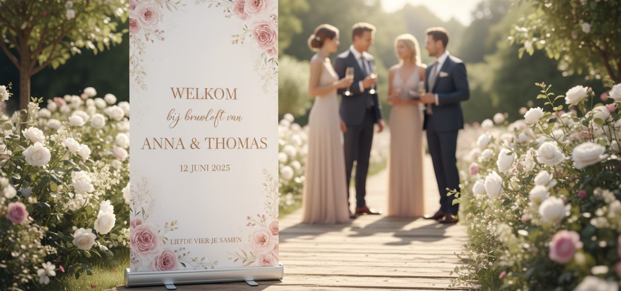 Maak van je bruiloft een onvergetelijk moment met het perfecte welkomstbord