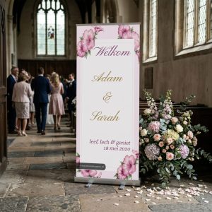 Watercolor Floral welkomstbord bruiloft - uitgelichte productfoto