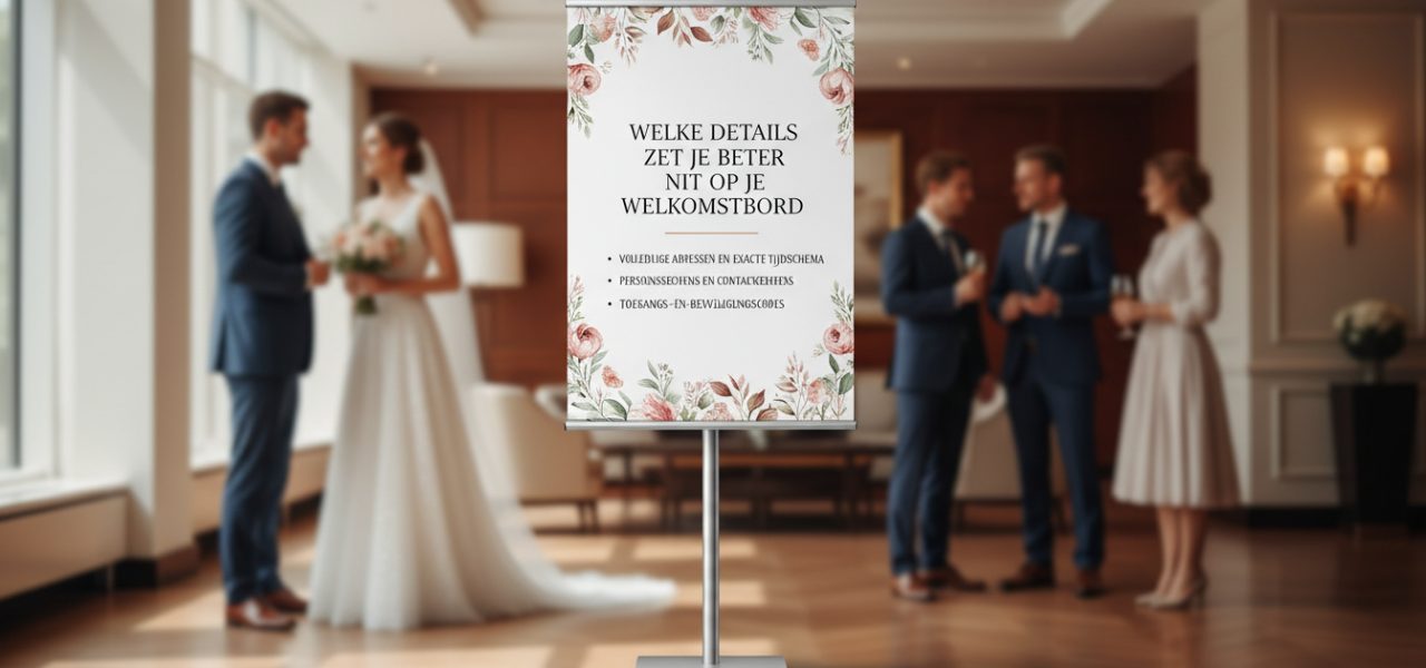 Details die je beter weglaat van je welkomstbord